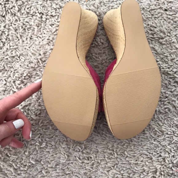 Collins Stuart fuchsia, cork wedges - Picture 5 of 12